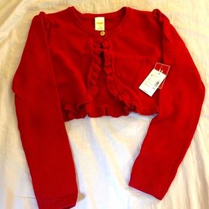 Gymboree Red Crop Cardigan Girls Size: 10
